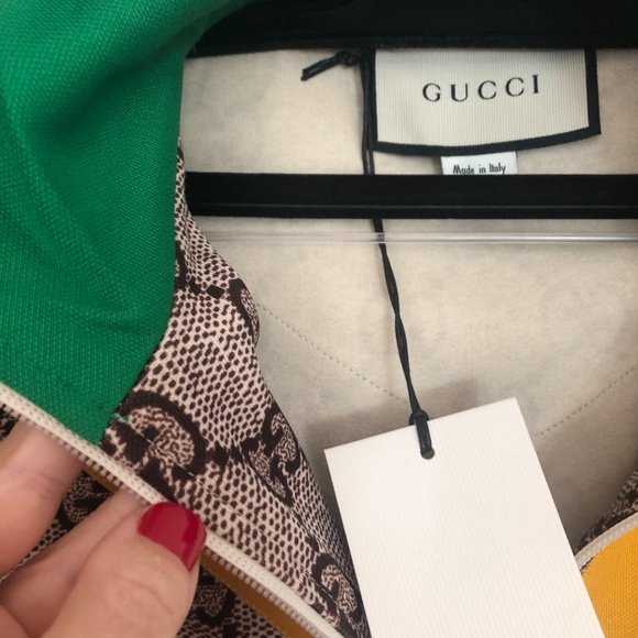 Gucci GG Supreme Jersey Dress with Chevron Stripes NEW W TAGS - Picture 2 of 2